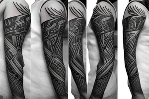 Bow and arrow tattoo idea