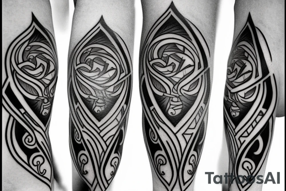 Bow and arrow tattoo idea