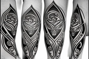 Bow and arrow tattoo idea