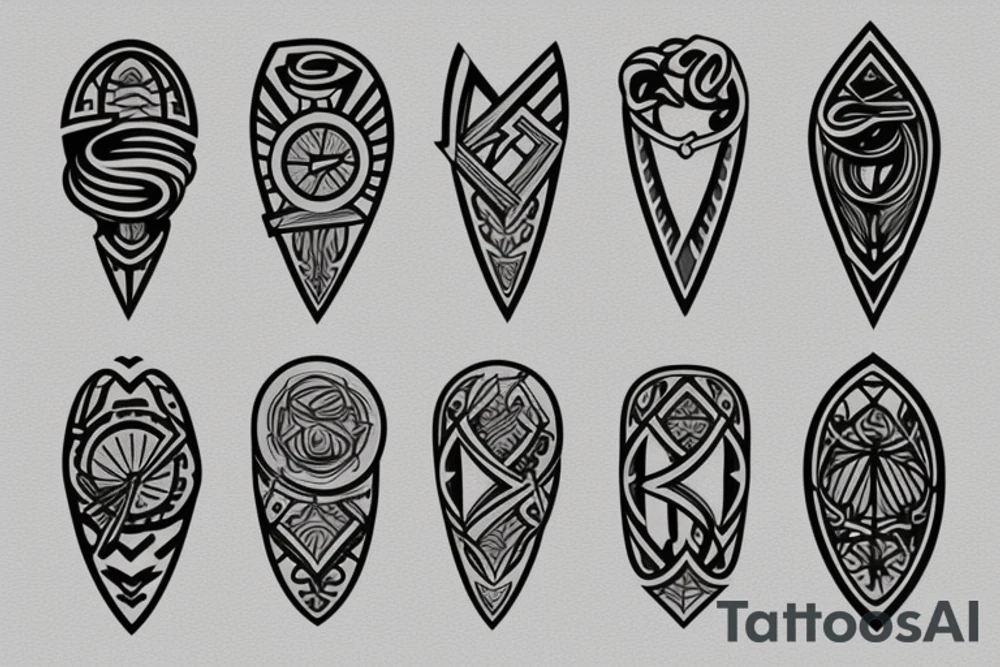 Bow and arrow tattoo idea