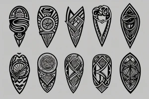 Bow and arrow tattoo idea