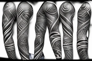 Hot sleeve arm for men tattoo idea