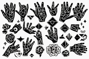 Tattoo around fingers tattoo idea