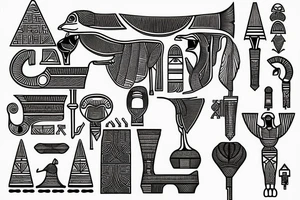 Egyptian key of life tattoo idea
