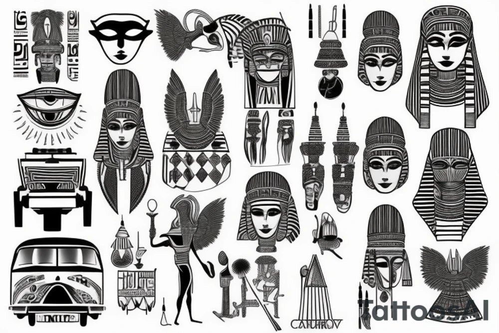 Campervan egypt sisters tattoo idea