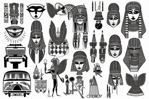 Campervan egypt sisters tattoo idea