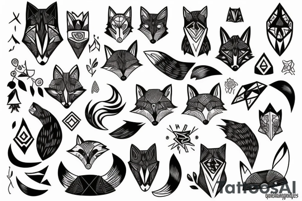A fox tattoo idea
