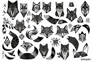 A fox tattoo idea