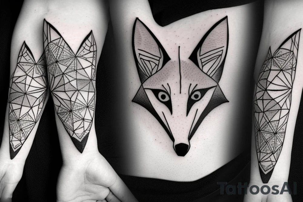 A fox in the snow tattoo idea