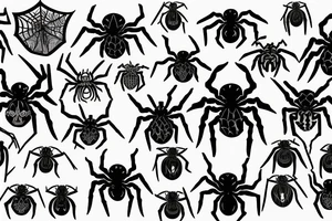 Scary spider tattoo idea