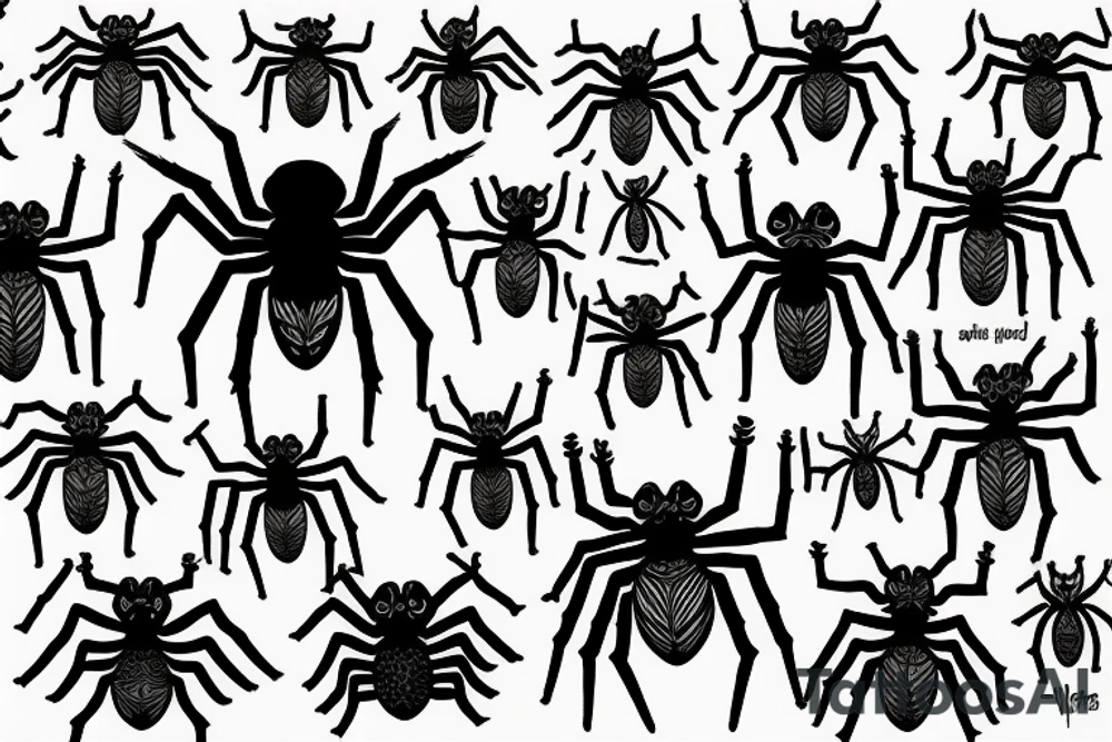 Spider tattoo idea
