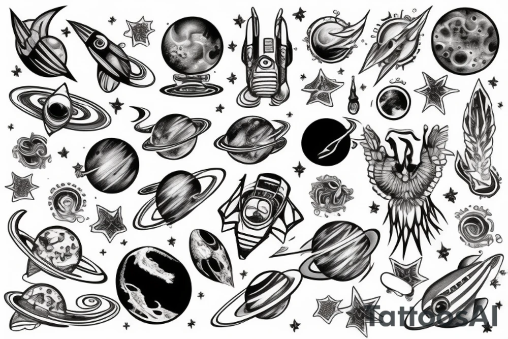 Space tattoo idea