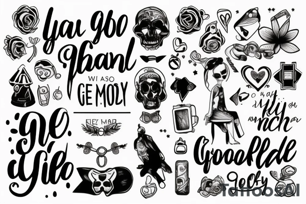 phrase How lucky I am to have something that makes saying goodbye so hard tattoo idea