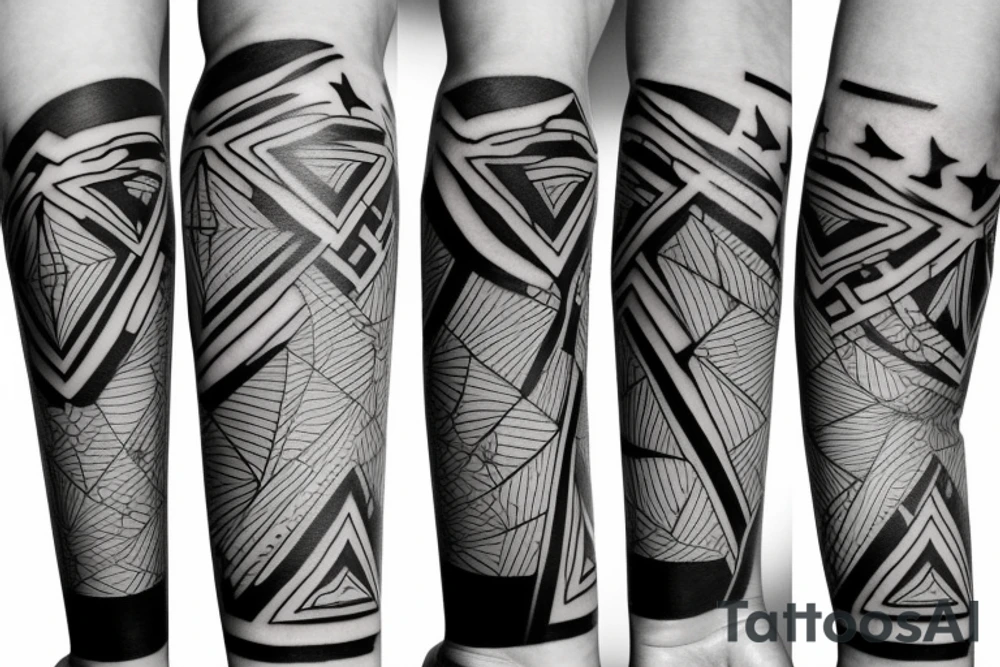 Musical arm sleeve tattoo idea