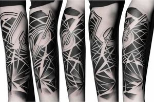 Musical arm sleeve tattoo idea