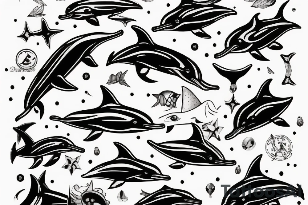 dolphin tattoo idea