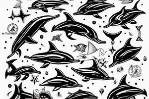 dolphin tattoo idea