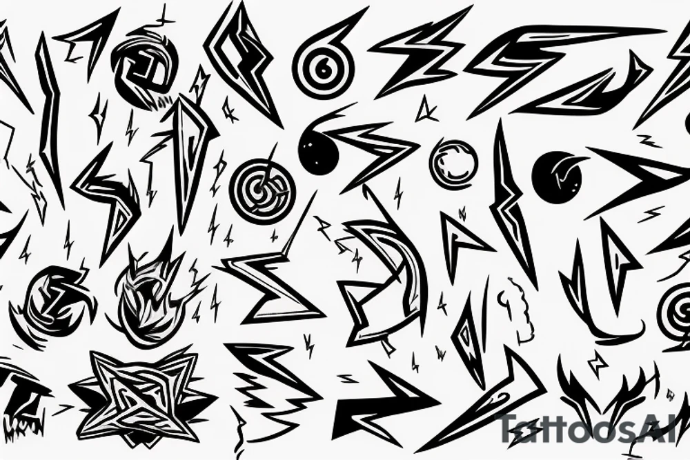 lightning bolt tattoo idea