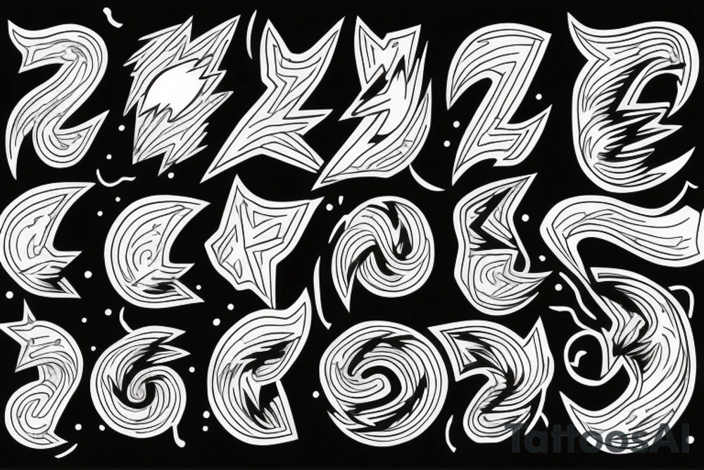 lightning bolt tattoo idea