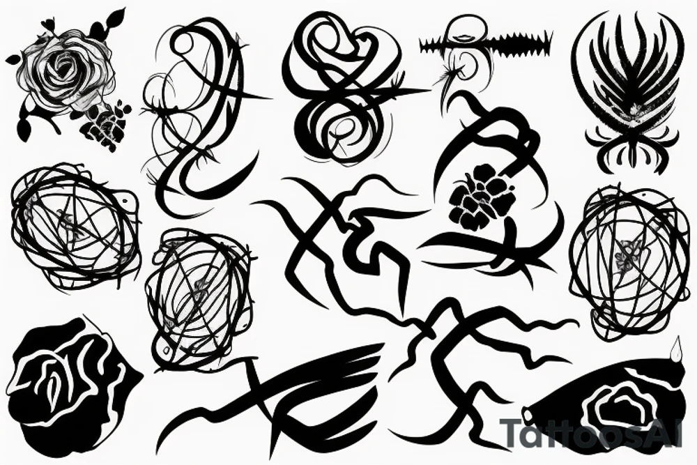 barbed wire tattoo idea
