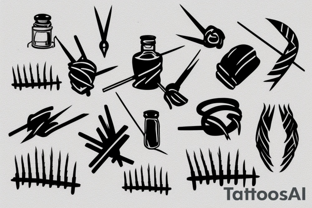 barbed wire tattoo idea