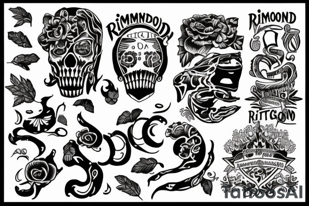 the word "Richmond" tattoo idea