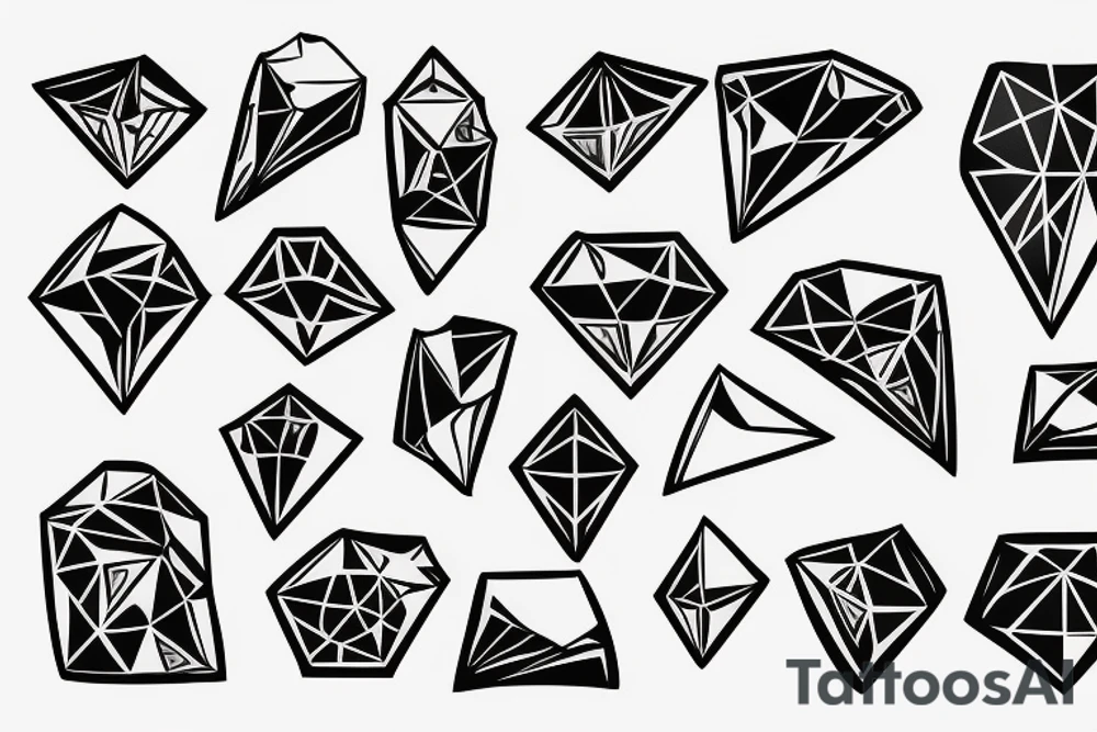 diamond tattoo idea