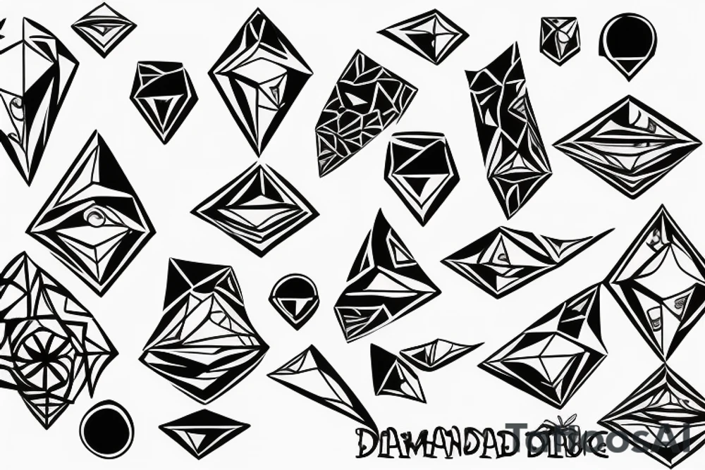 diamond tattoo idea