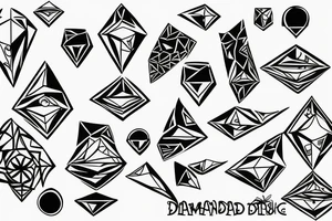 diamond tattoo idea