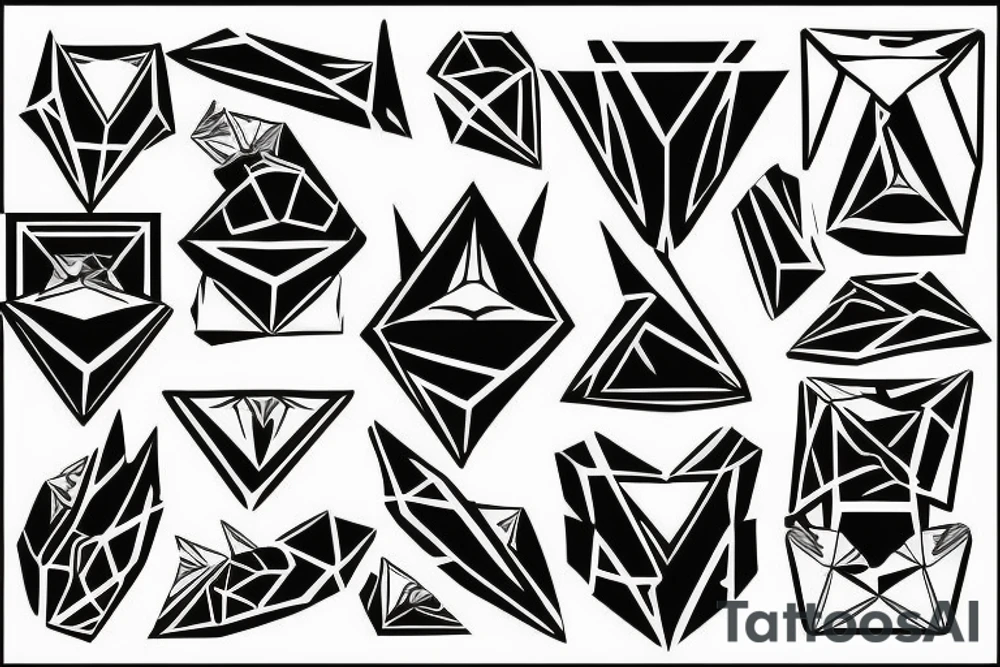 diamond tattoo idea