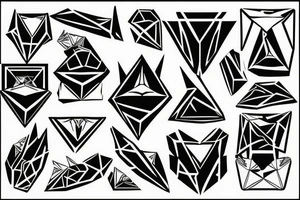 diamond tattoo idea