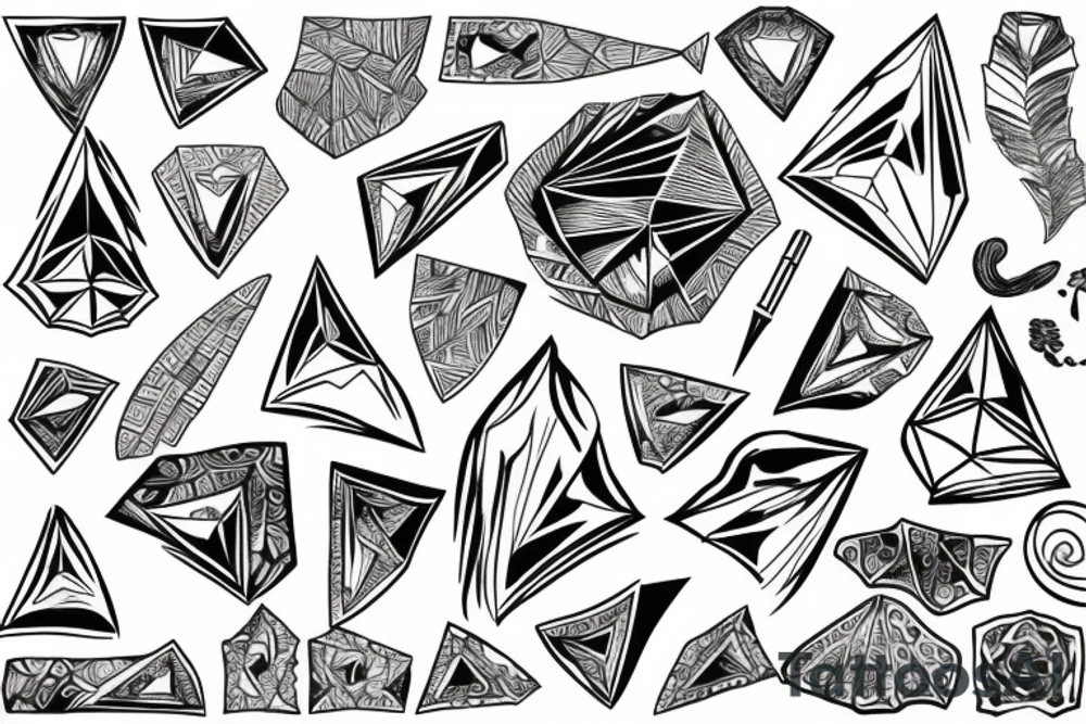 diamond tattoo idea