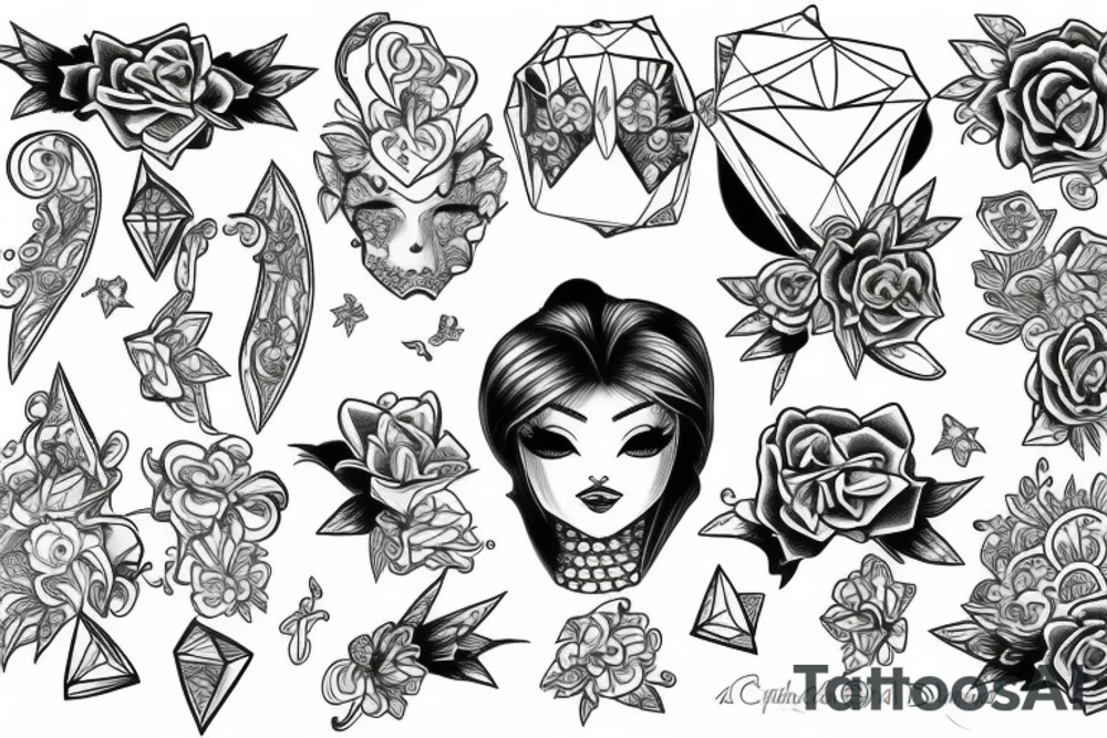 diamond tattoo idea
