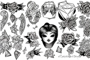 diamond tattoo idea