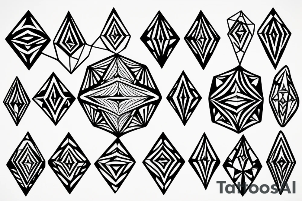 diamond tattoo idea