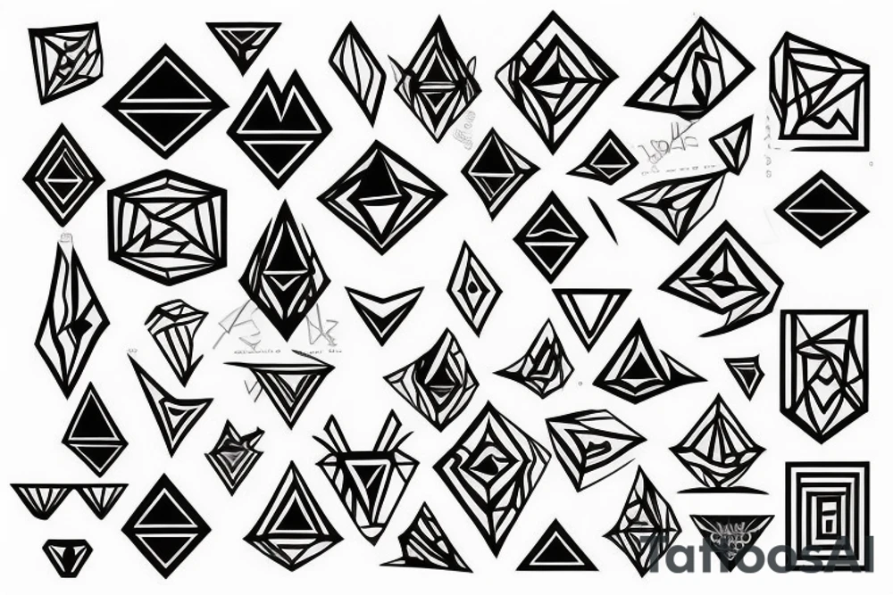 diamond tattoo idea