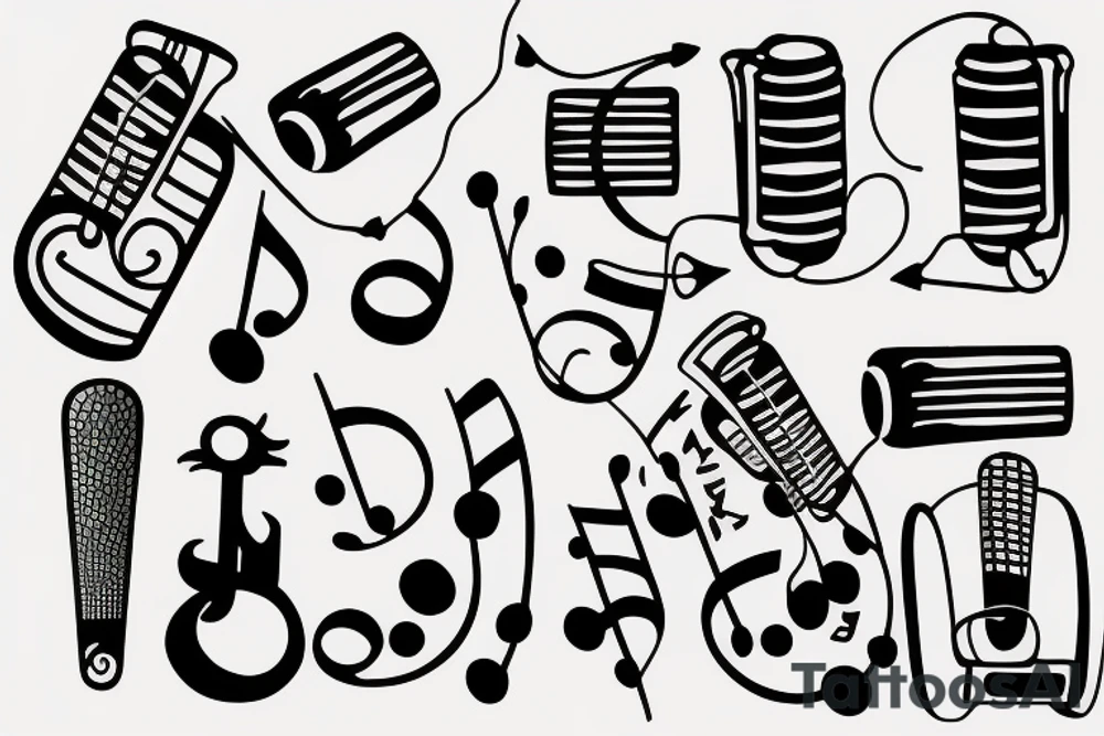 music tattoo idea