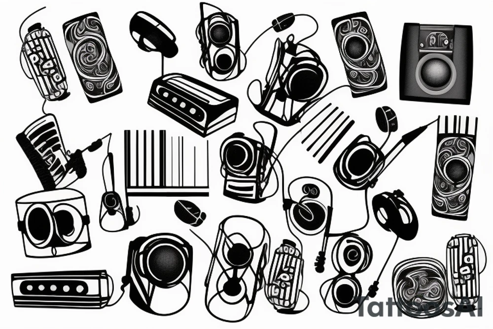 music tattoo idea