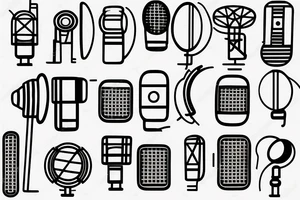 microphone tattoo idea