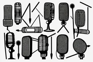 microphone tattoo idea