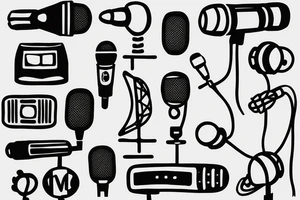 microphone tattoo idea
