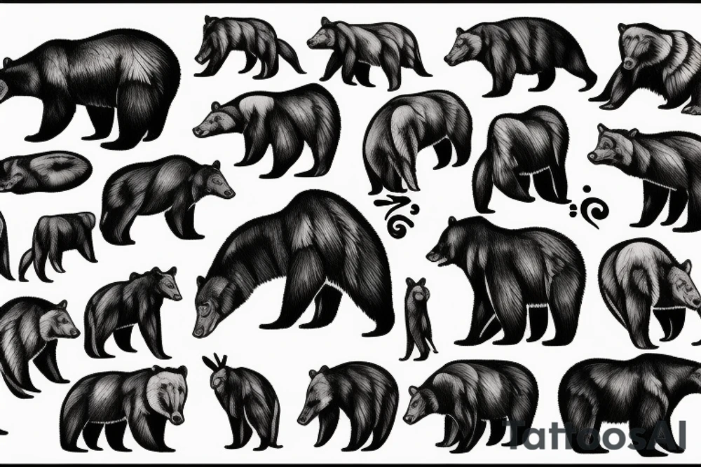 Montana bear tooth mountains tattoo idea
