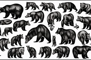Montana bear tooth mountains tattoo idea