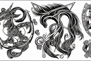 sagittarius with bow tattoo idea