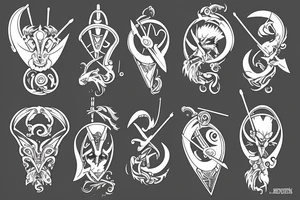 sagittarius with bow tattoo idea