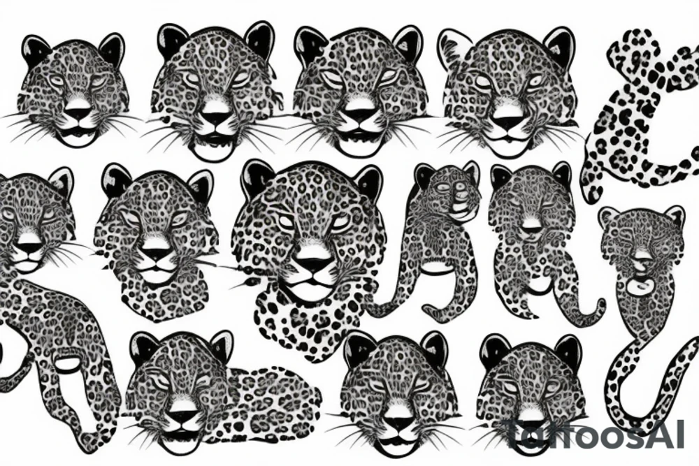 leopard tattoo idea