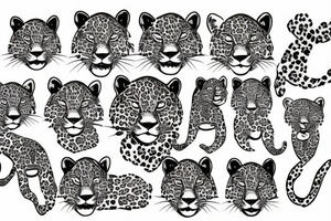 leopard tattoo idea