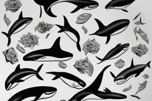 orca tattoo idea
