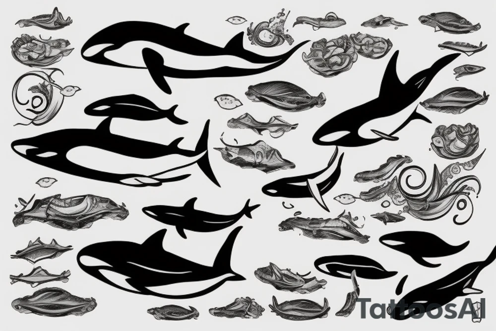 orca tattoo idea