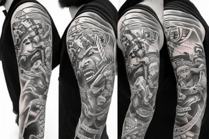 Realistic Samurai tattoo idea